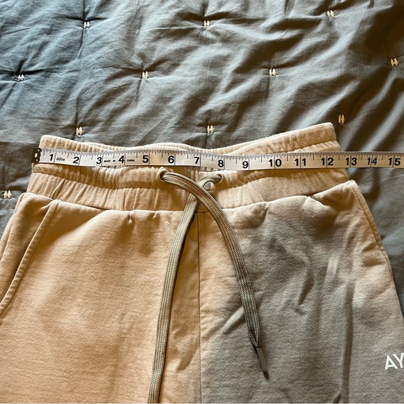 AYBL Everyday Comfy Sweatpant High Waist Joggers in Dove Gray / Tan Size Small - Picture 13 of 13